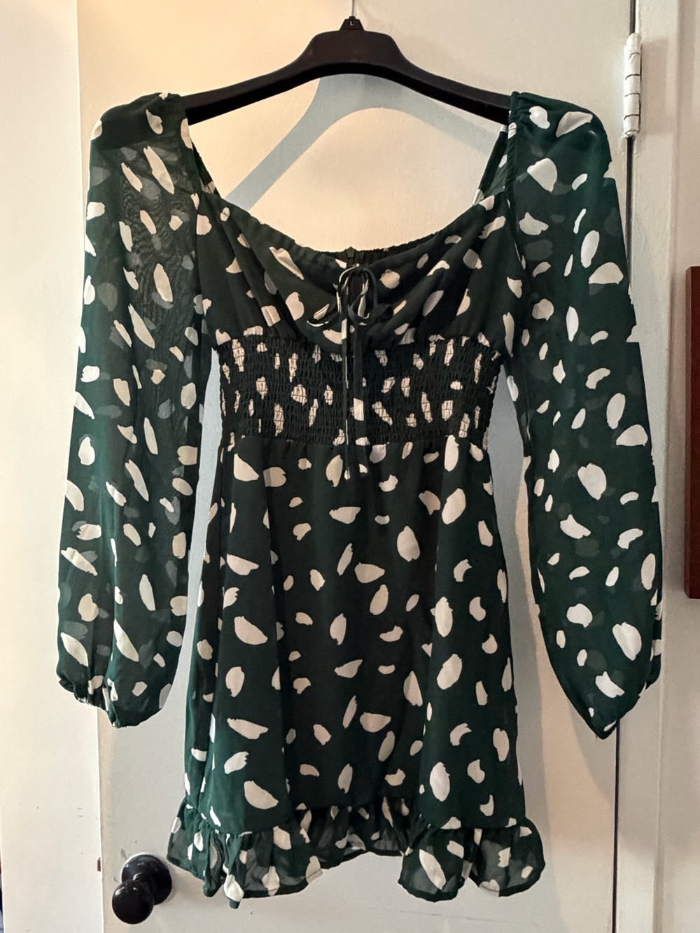 NWT - RIHOAS long sleeve square neck mini dress